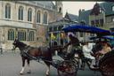 Horse cart in the streets of Brugges.